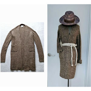 ELEVEN SIX "heavy baby-alpaca blend* cardigan cardi-coat goop sweater $658 s/m